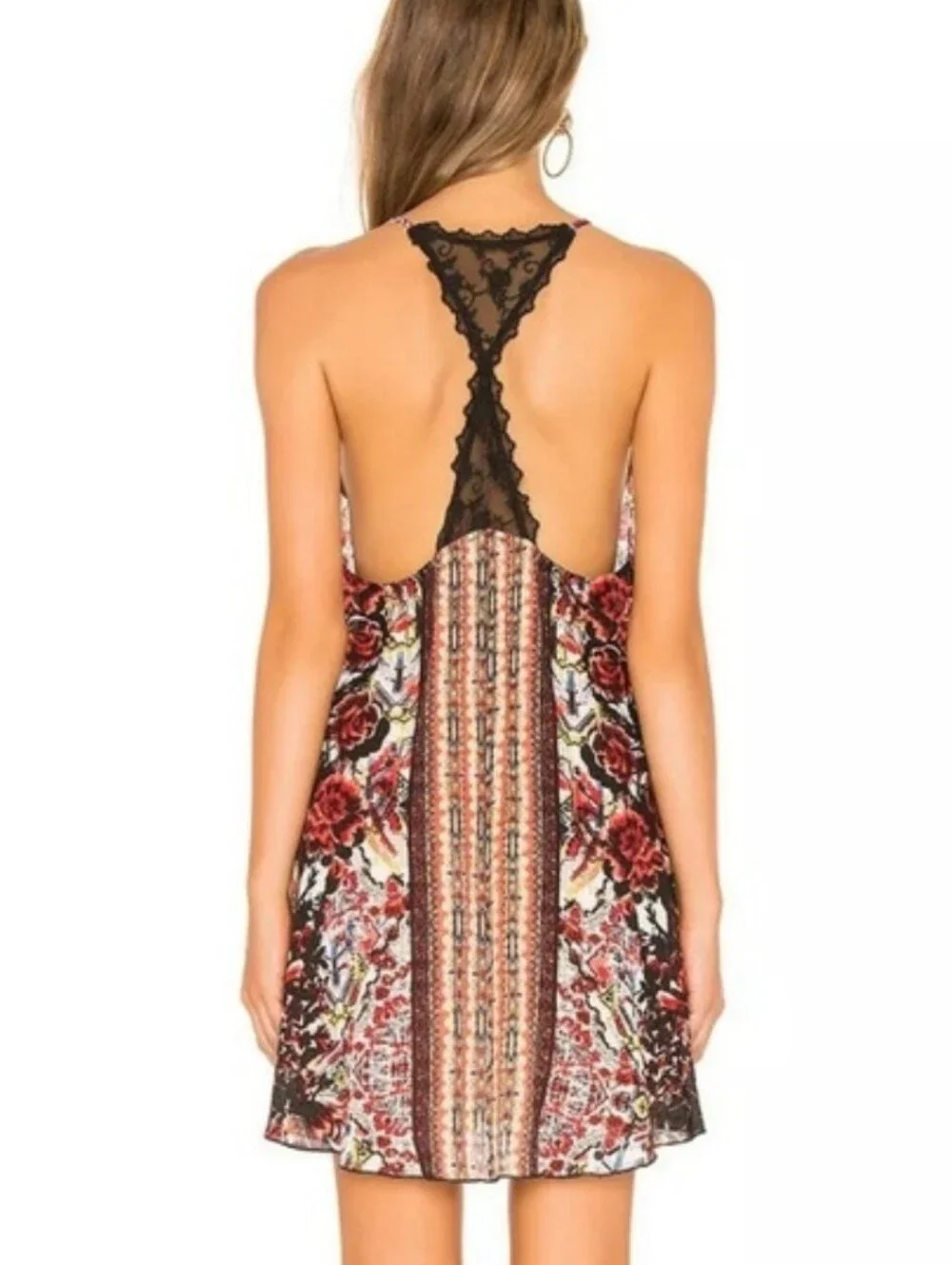 Free People Intimately Love Bird Printed Slip Dress